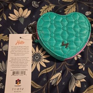 Lug Heart Pouch In Oasis Teal